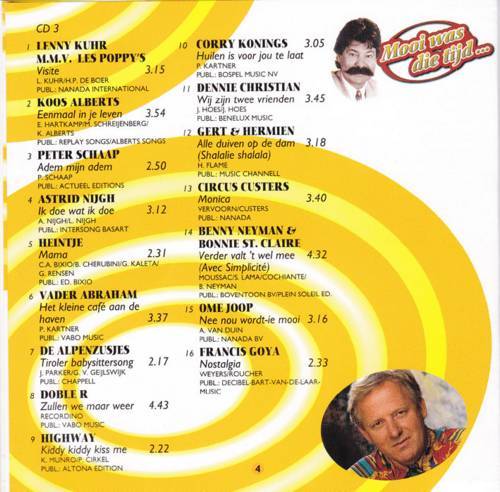 Chiel Montagne Presenteert Mooi Was Die Tijd... : CD3 Back